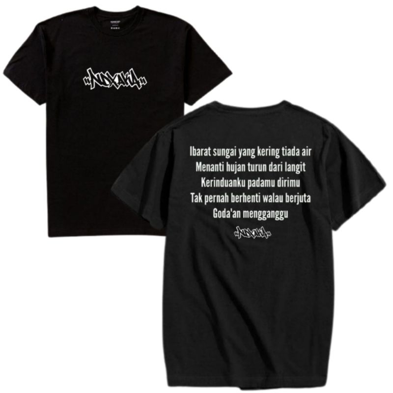 TShirt-NDX AKA/QUOTES NDX AKA/KAOS NDX AKA / dangdut anak muda koplo katun 24s 30s cotton baju hitam