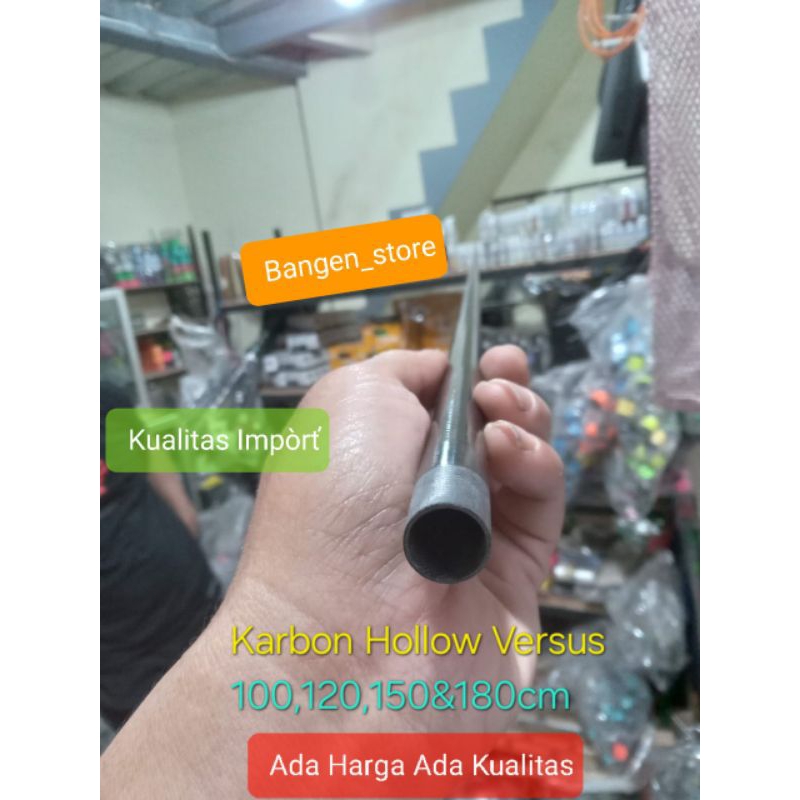 Karbon Hollo/carbon hollow Versus 100,120,150&180cm bolong bahan joran pancing berkualitas Impóŕ
