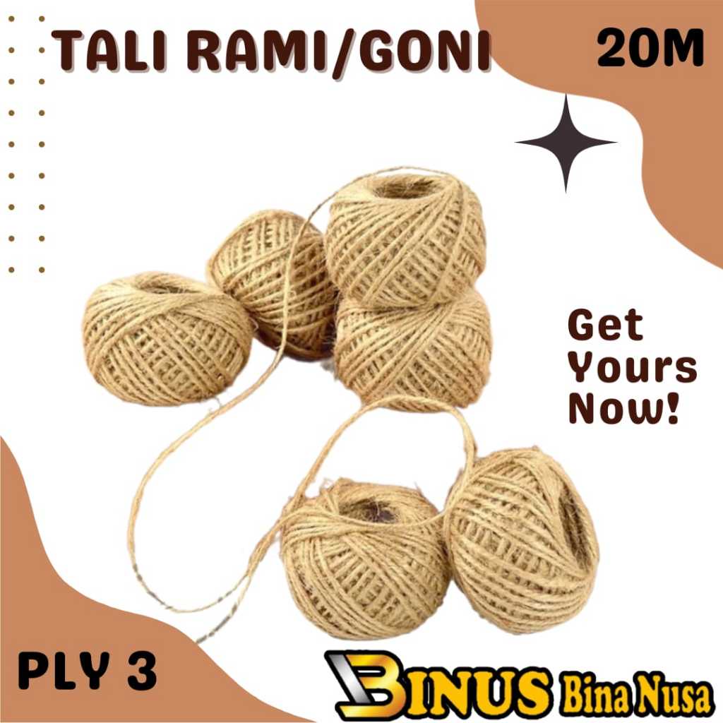 

Tali Rami / Tali Goni 3 PLY Tali Rami / Tali Goni 3 PLY