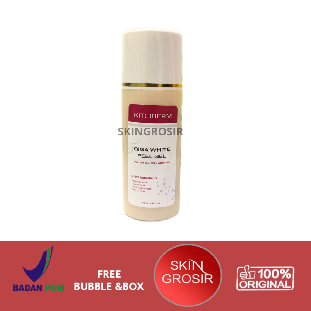 [READY STOCK] Kitoderm Giga White Peel Gel Original 100ml / Peeling wajah & badan pemutih BPOM Aman