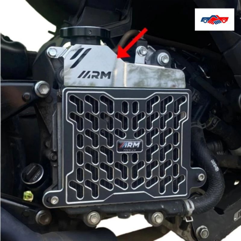 cover tutup atas radiator ARM NEW NMAX AEROX 2023-2015 LEXI