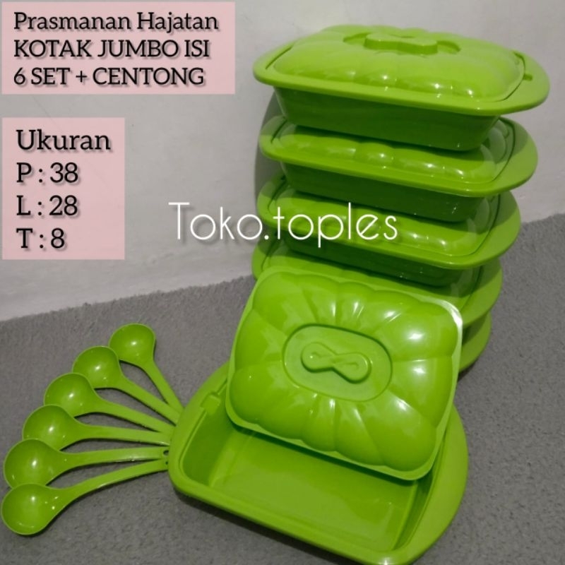 Wadah prasmanan kotak JUMBO cocok untuk acara hajatan tempat saji sayur makanan               (6 Pra