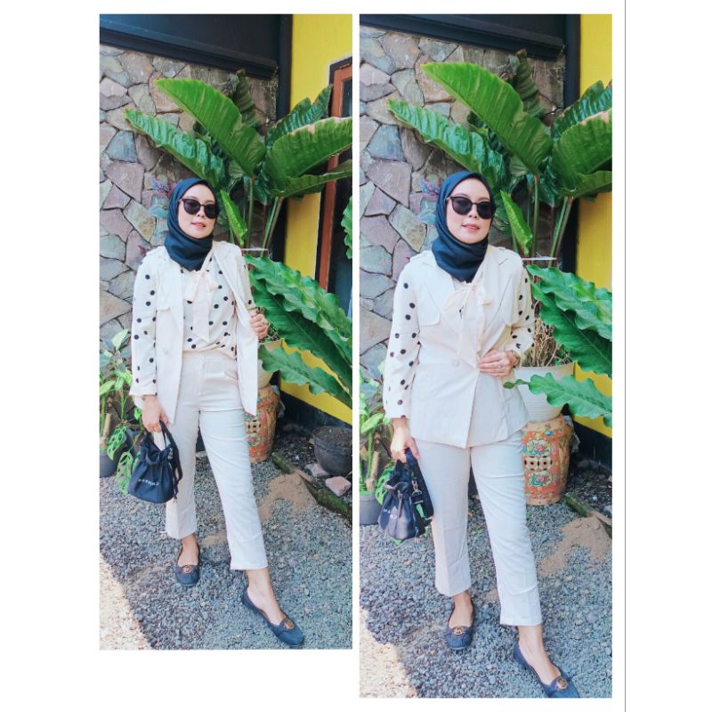 oneset setelan baju wanita casual