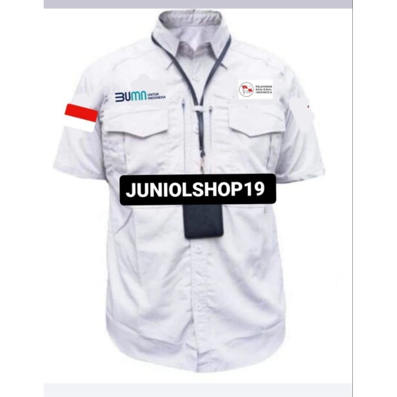 KEMEJA TACTICAL BUMN PELNI/SERAGAM BUMN PELNI/KEMEJA TACTICAL COSTUM BORDIR LOGO PT