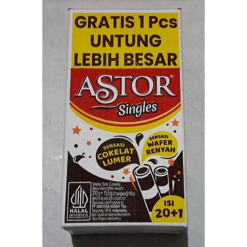 

ASTOR SINGLES 1 BOX ISI 20 PCS