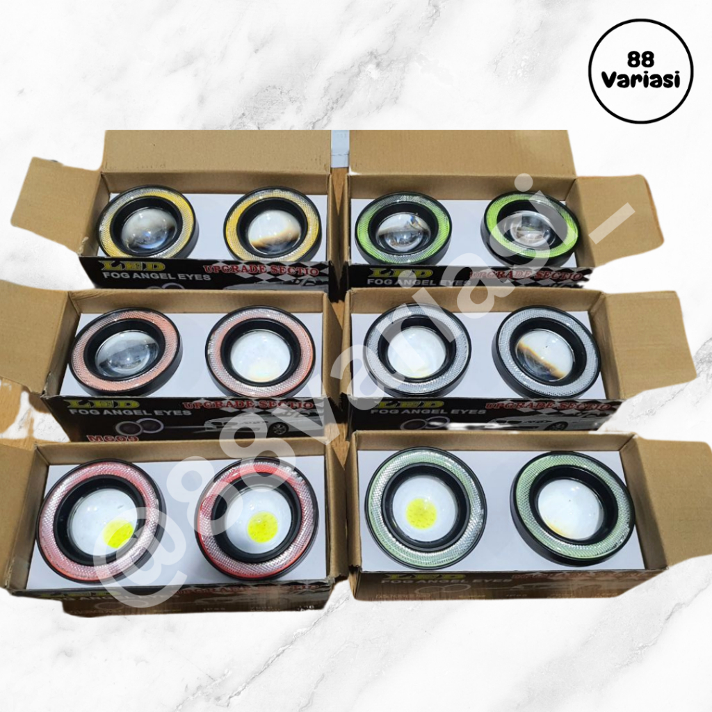 Foglamp Angel Eyes 89mm Universal LED