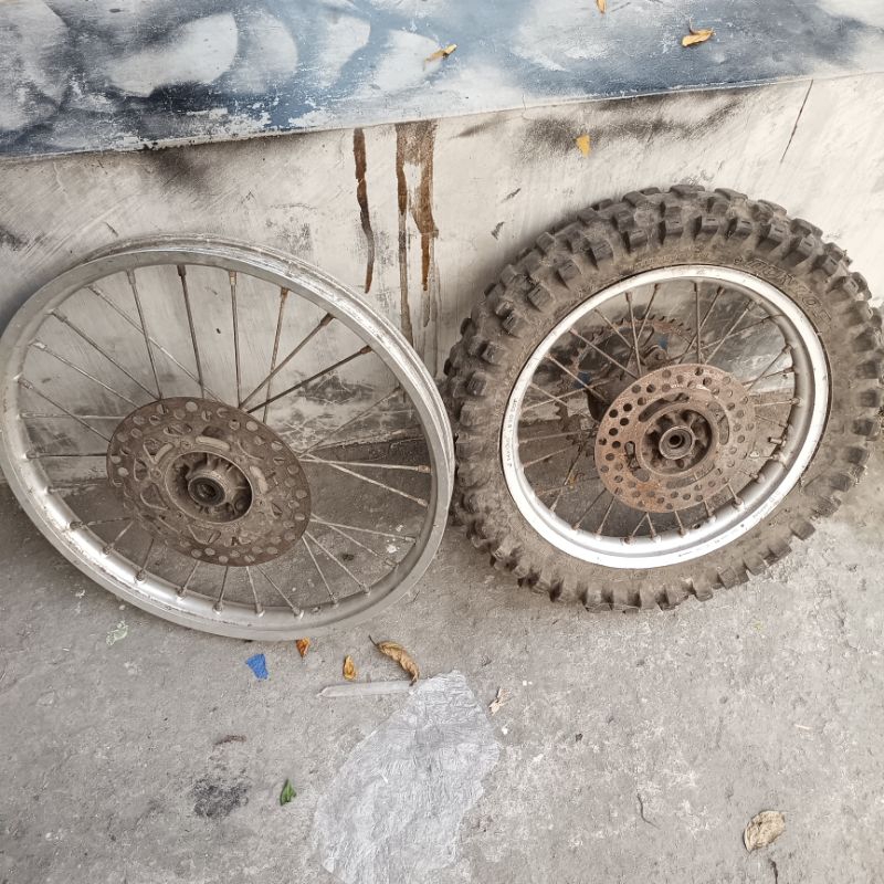 wheelset kawasaki KX85 kx65 original velg set kawasaki kx86 65 ori