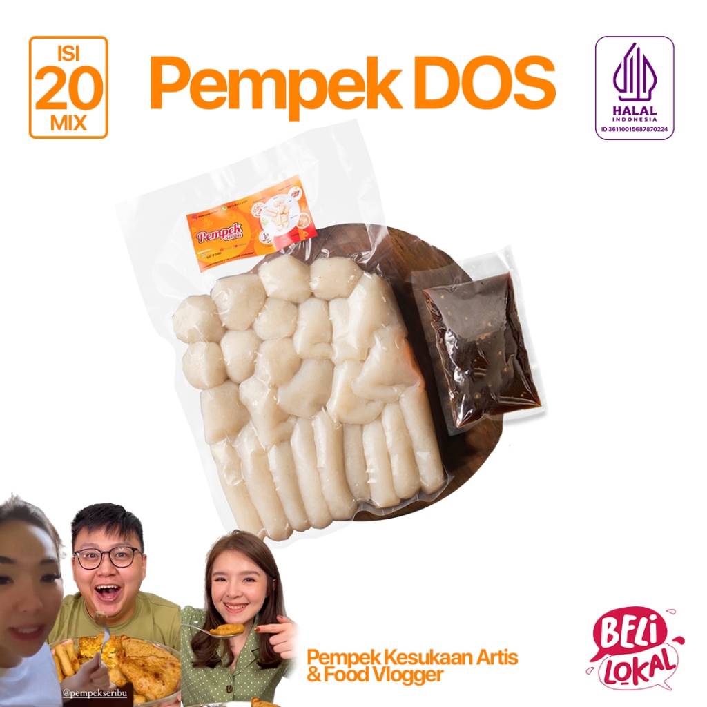 

Pempek Palembang Pempek Dos isi 25 mix
