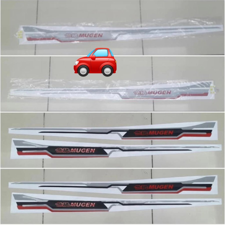 Stiker Body Samping Mugen Mobil Universal Brio Mobilio Hrv Brv Crv