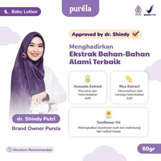 Purela Nourishing Baby Lotion 60gr  Membantu Mencerahkan & Melembabkan Kulit Bayi