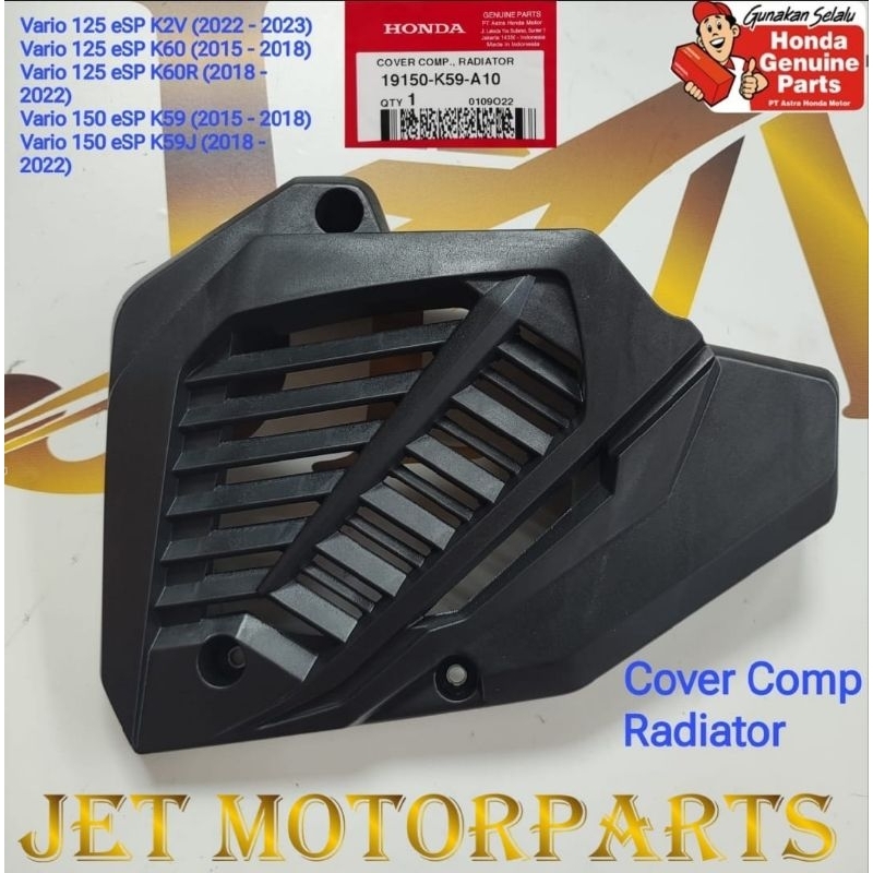Tutup kipas radiator vario 150 dan 125 led ori AHM