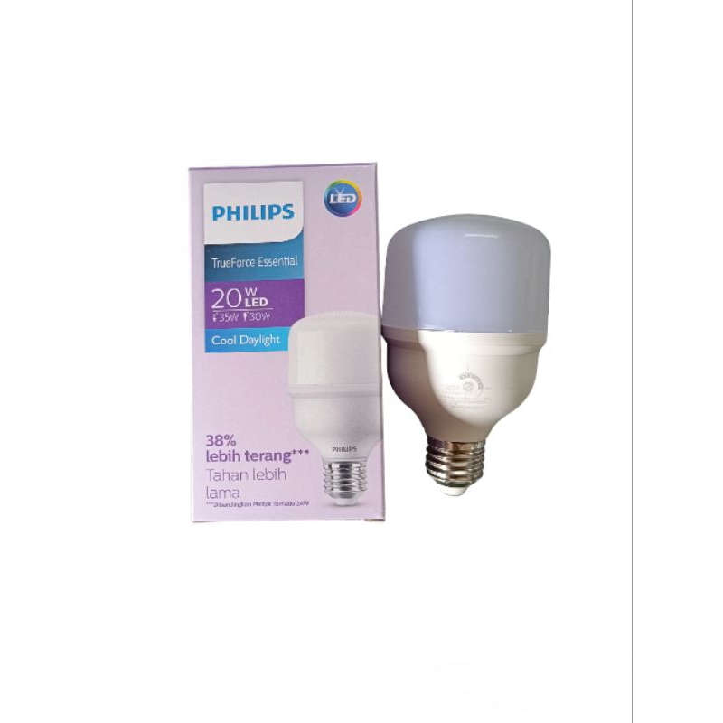 Lampu LED PHILIPS TrueForce Essential 20watt cahaya putih