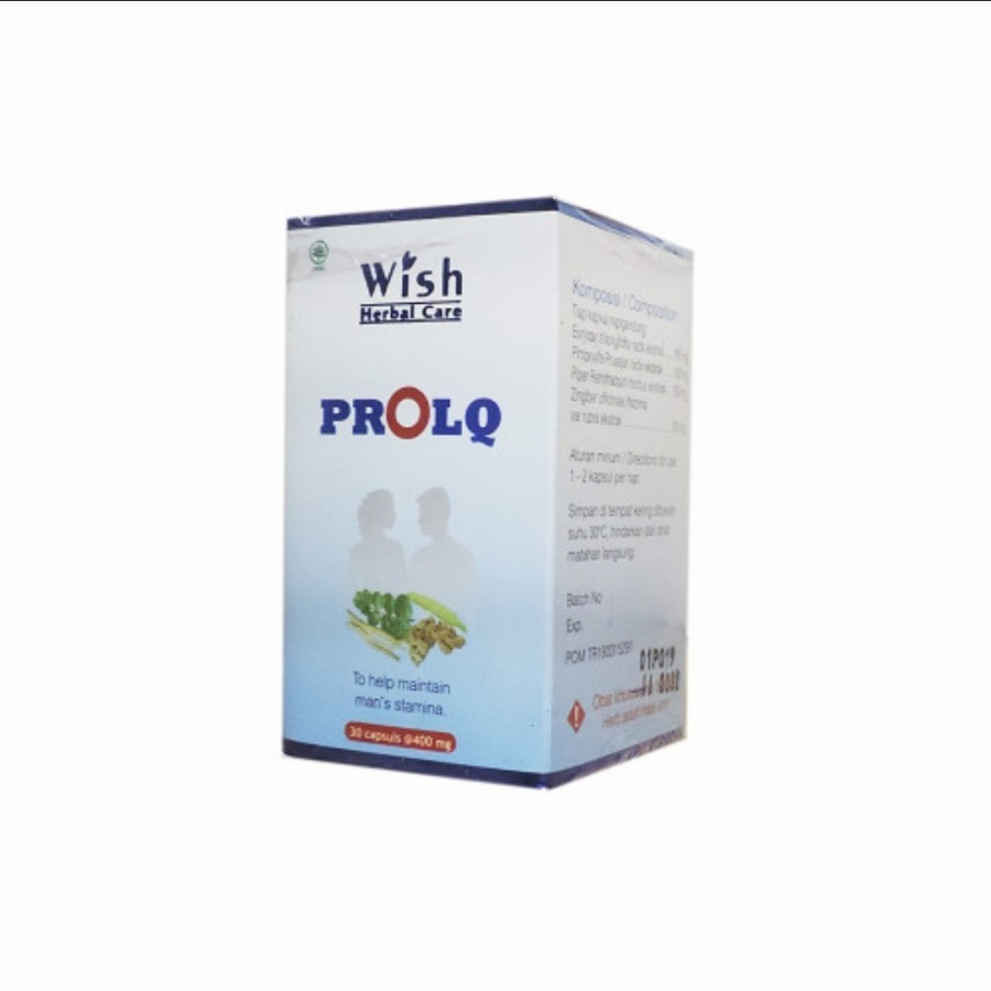 Wish Prolq Asli Dr Boyke 100% Original - Obat Multivitamin Pria Herbal - Stamina pria Alami - Obat K