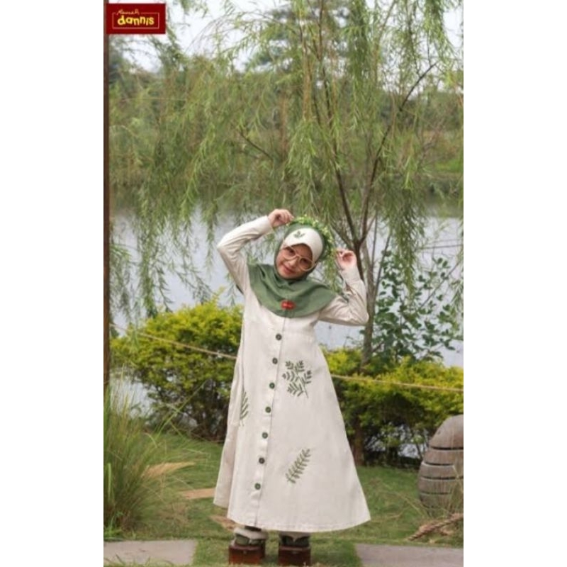 gamis anak JA d'Botanical LT Grey size 7 (9)