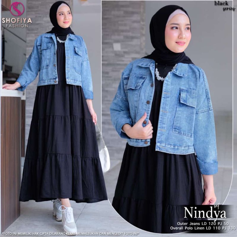 One set inner linen & outer jacket jeans