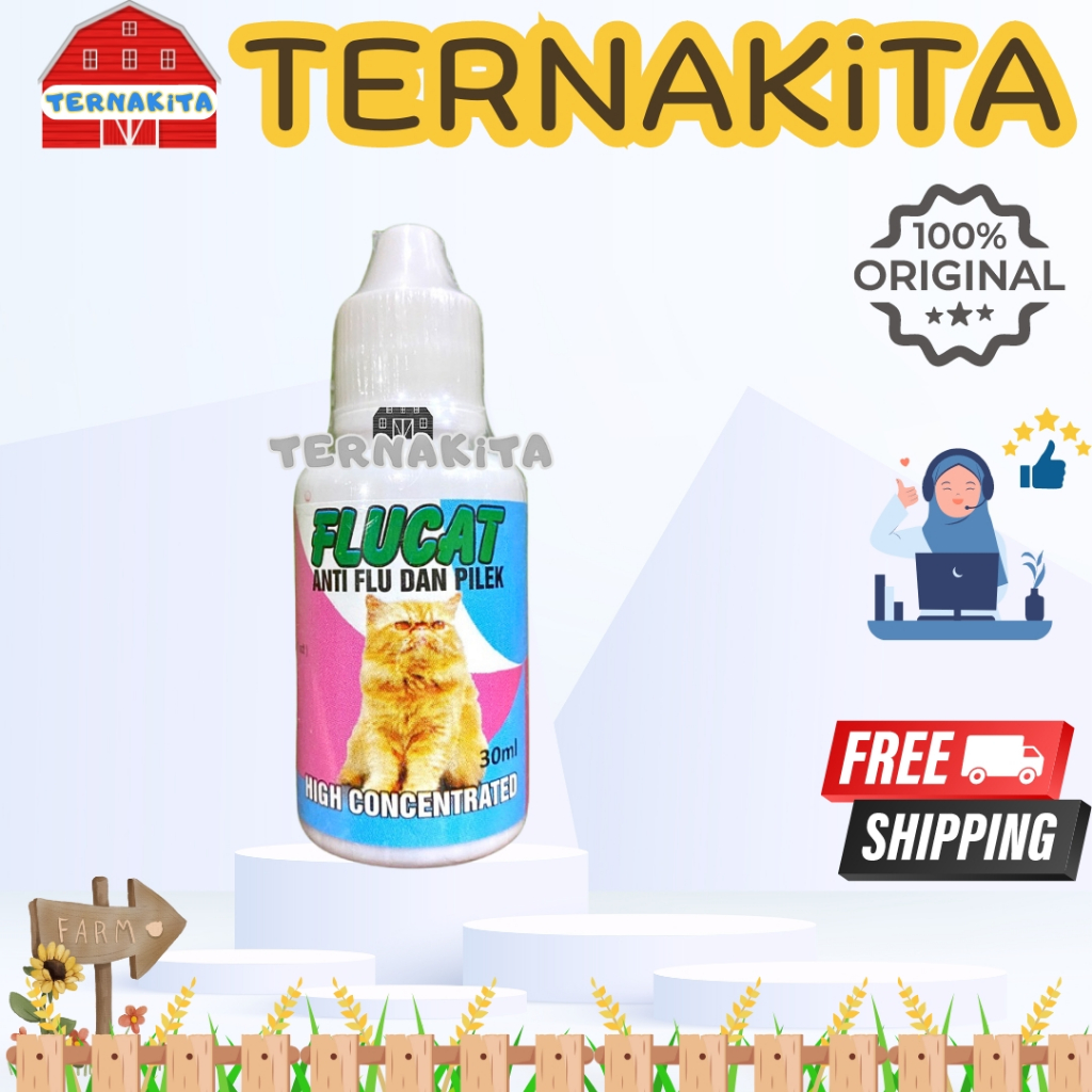 FLUCAT 30 ml - Obat Tetes Flu Pilek Kucing Formulas Jepang