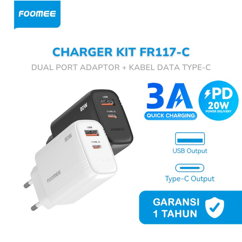 Charger Type-C FOOMEE FR117-C 20W