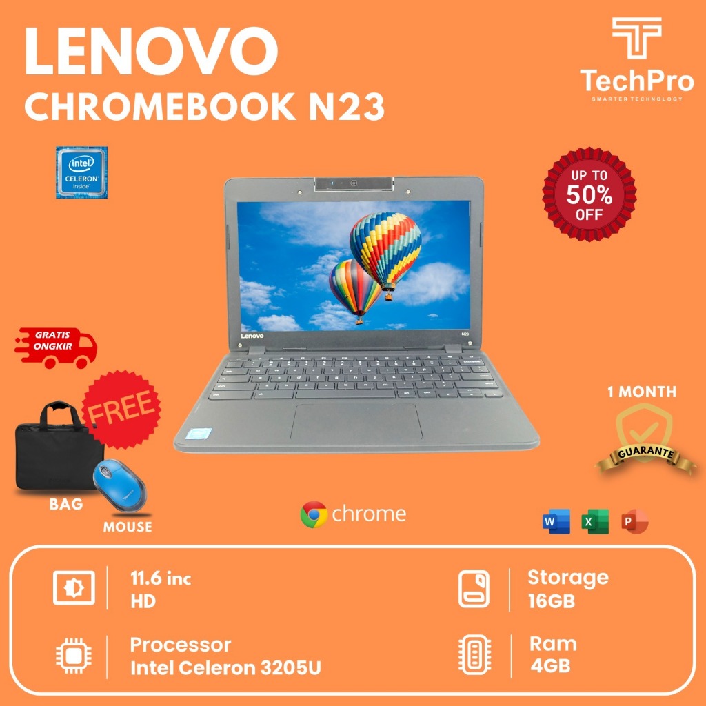 lenovo chromebook 4/16, laptop anak sekolah, laptop murah bergaransi
