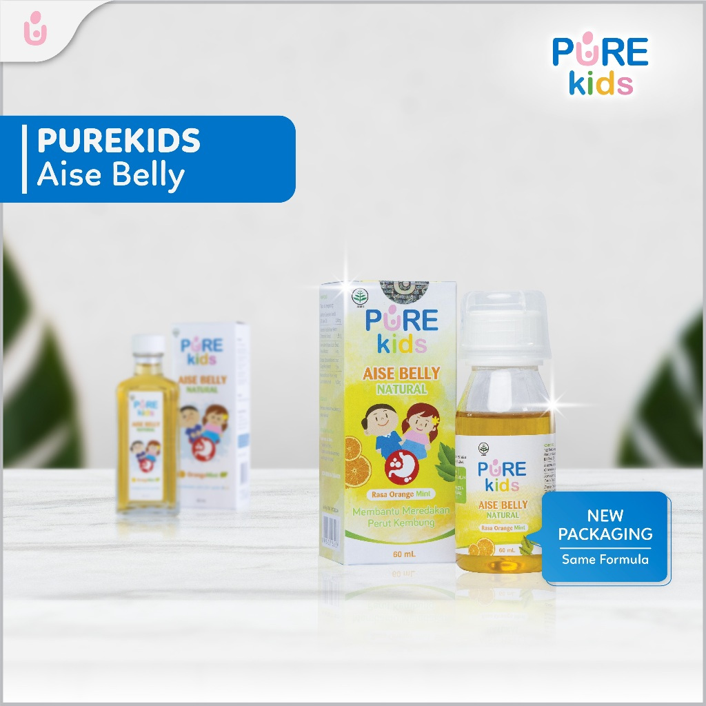 PureKids Aise Belly Natural 60ml / Obat Perut Kembung