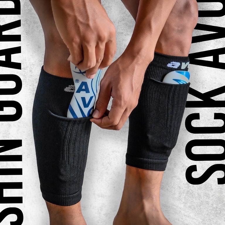 KODE Q63W Sarung Deker AVOShin Guard Sock AVO ORI