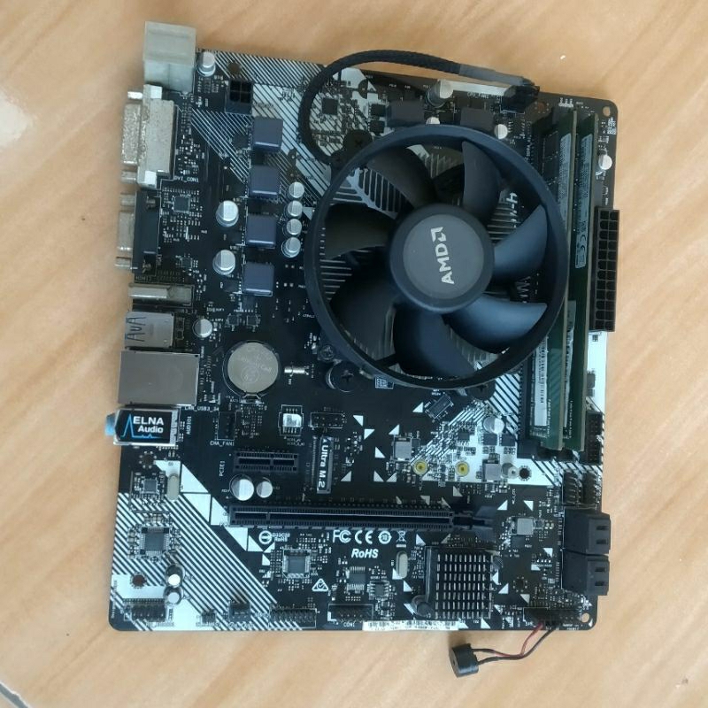AMD Ryzen 5 3400G + ASRock A320M-HDV R4.0 + Ram 16GB