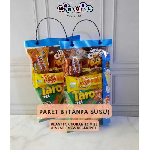 

SNACK ULANG TAHUN/BINGKISAN ULANG TAHUN/GOODIE BAG MURAH HEMAT FREE KARTU