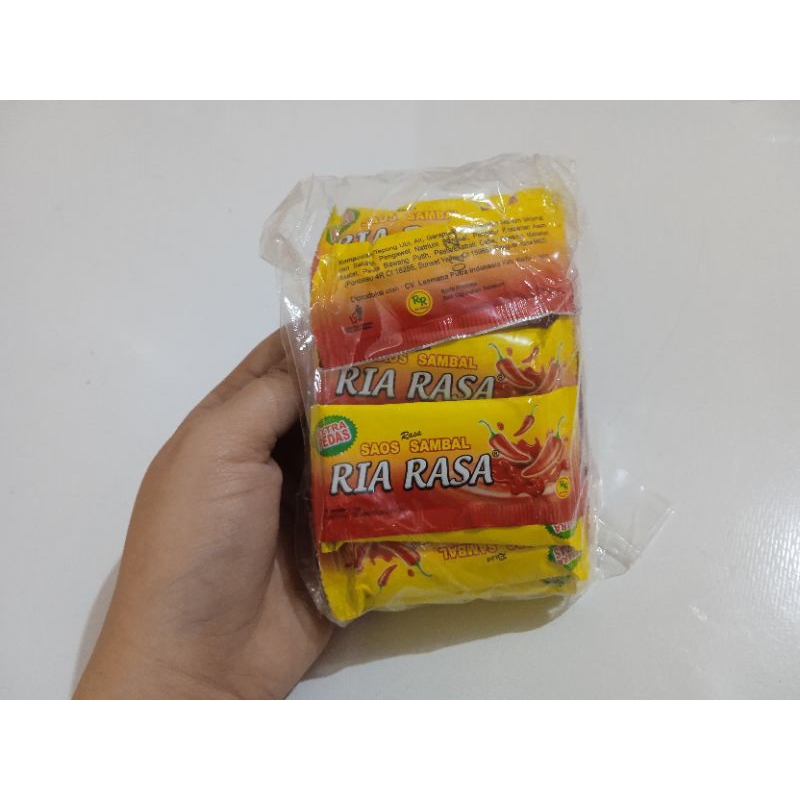 

Saos sambal ria rasa 1 pack isi 25pcs saos cabai