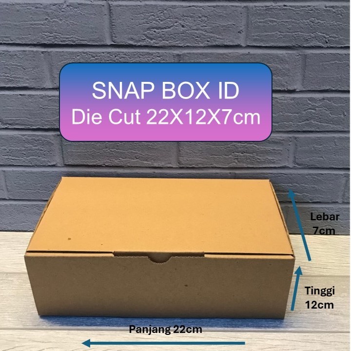 

Kardus Kotak Karton Polos Murah 22x12x7 cm Die Cut - Ideal untuk Hampers dan Pengiriman - Snapbox.id