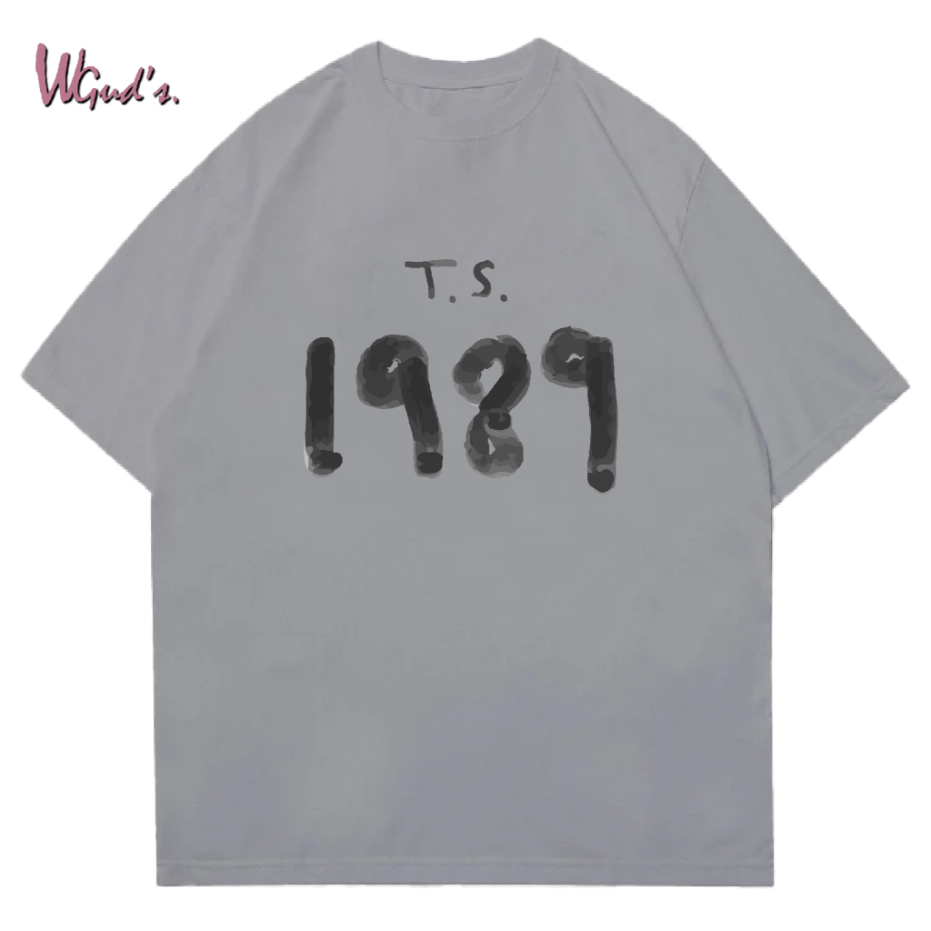 WGUD'S Cotton Combed 30S T-shirt T.S. 1989 [sablon DTF] Unisex Pria & Wanita *PREMIUM QUALITY*-ABU MUDA