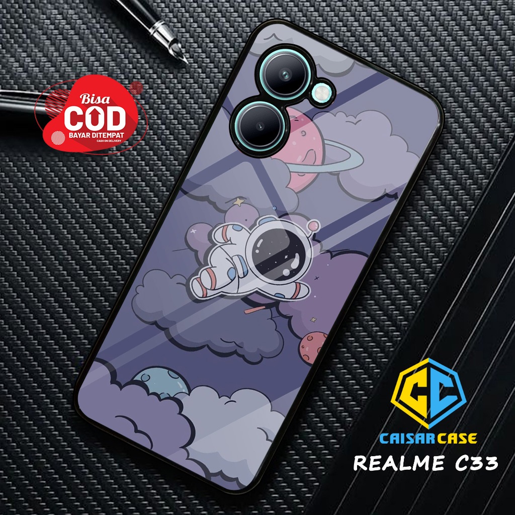 Case REALME C33 Case Hp REALME C33 Kaisarcase [ Astronot ] Casing Hp Aesthetic Kesing Hp Karakter An