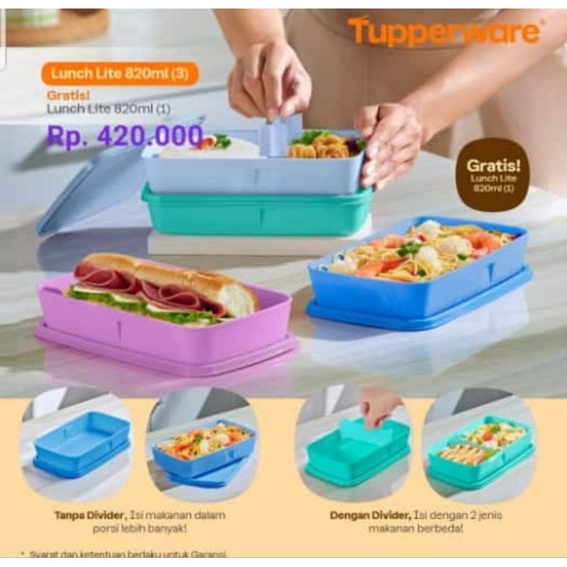 large Bento luch.bontot Tupperware