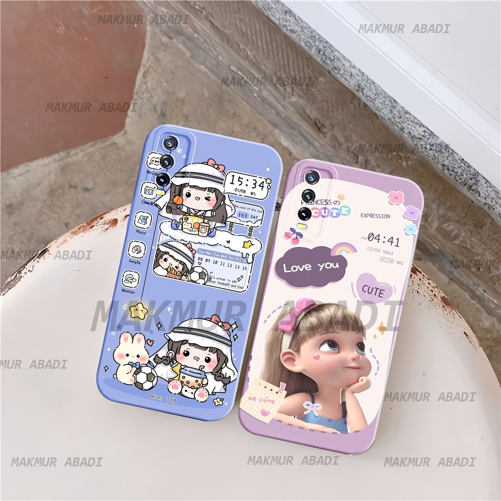 Softcase Untuk Vivo Y12S Y20 Y20S Motif Boneka Bear Beruang Case Kekinian Case Terbaru Case Anime Ca