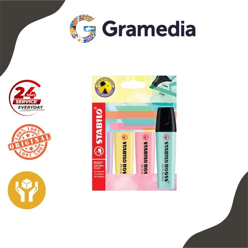 

Gramedia Mega - Stabilo Boss Pastel Set 4