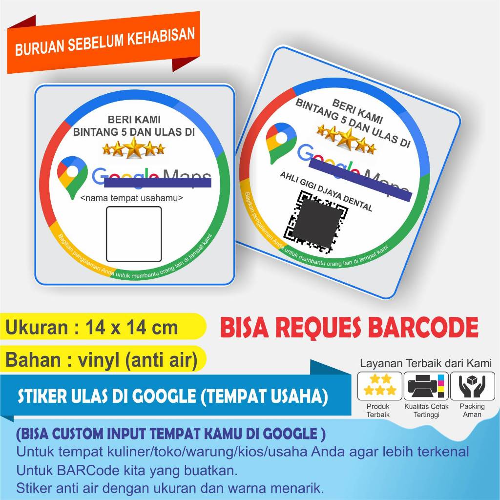 

CETAK STIKER ULAS TEMPAT USAHA