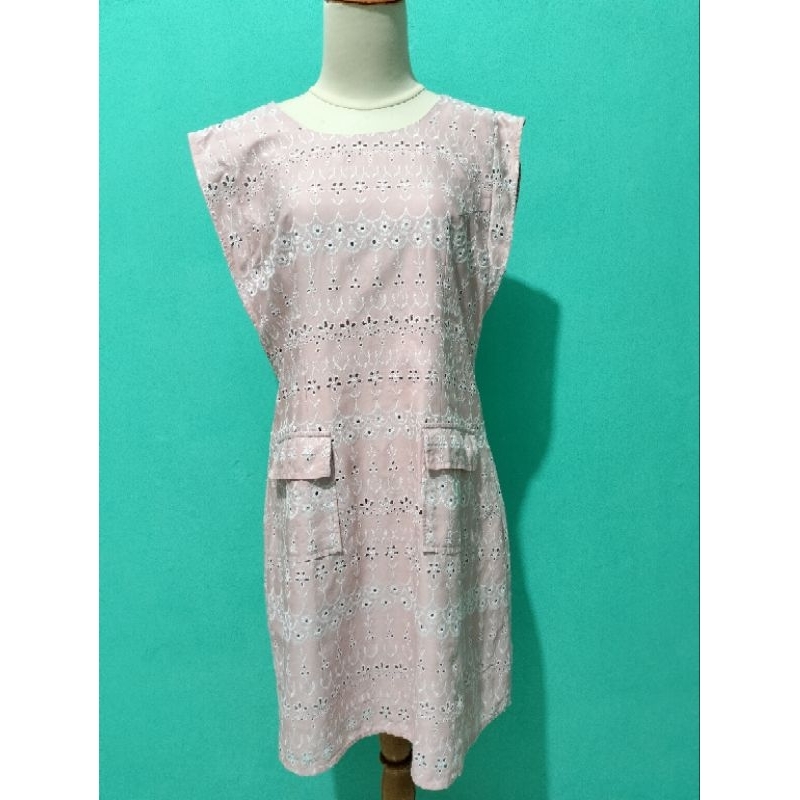 LIVE DRESS PL- dress wanita bahan katun sifon felfet