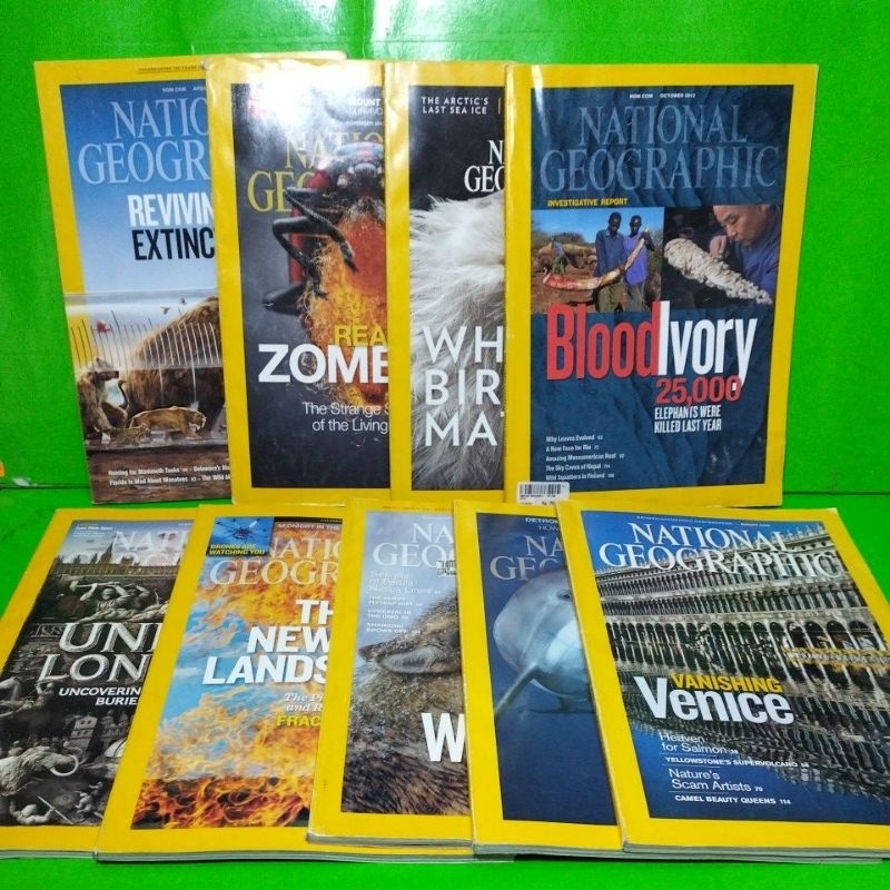 Majalah National Geographic/English -  Ind, 2005 - 2015 Preloved