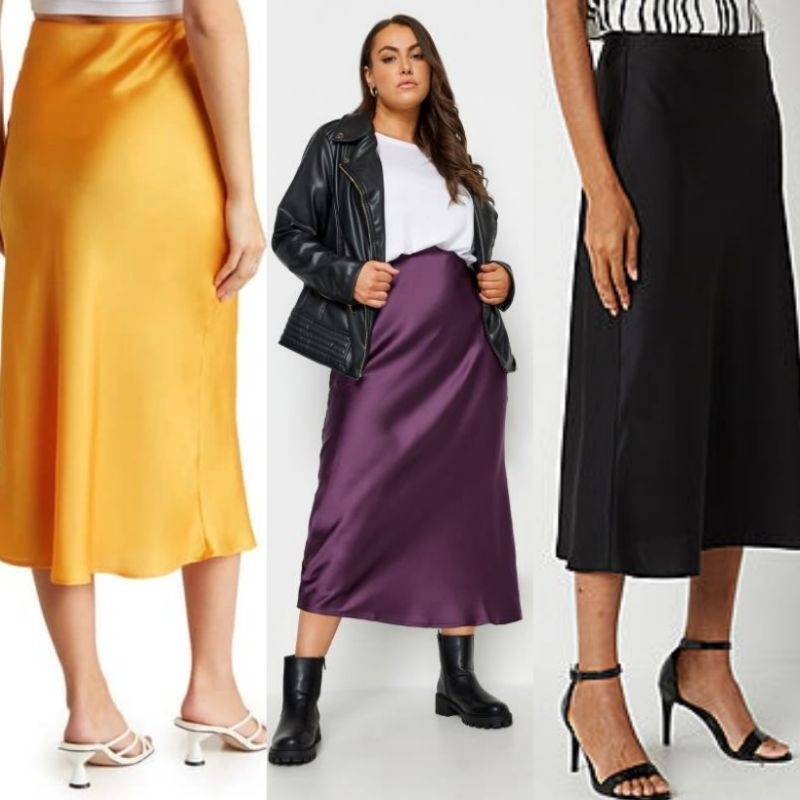 Midi skirt Worthington SATIN