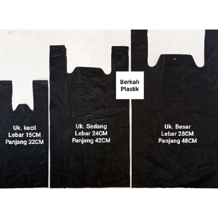 Promo besar Kresek hitam kiloan plastik kresek los hitam 1kg Besar Sedang Kecil