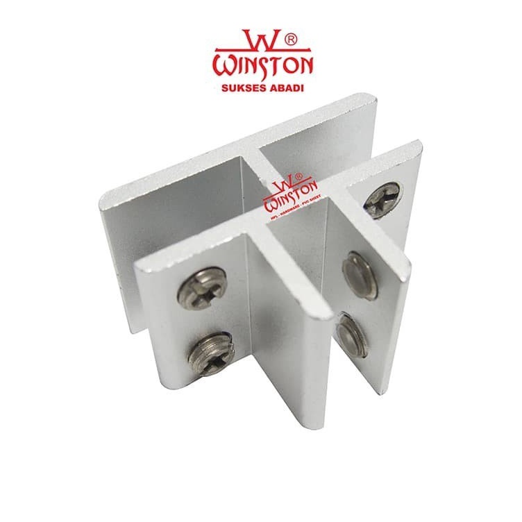 Produk Keren Ambalan Bracket Penjepit Kaca T Siku Penjepit Kaca Jepit Kaca 3 Sudut