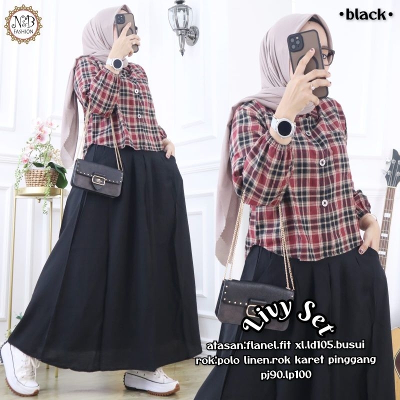 Livy setelan Wanita original by NB Fashion