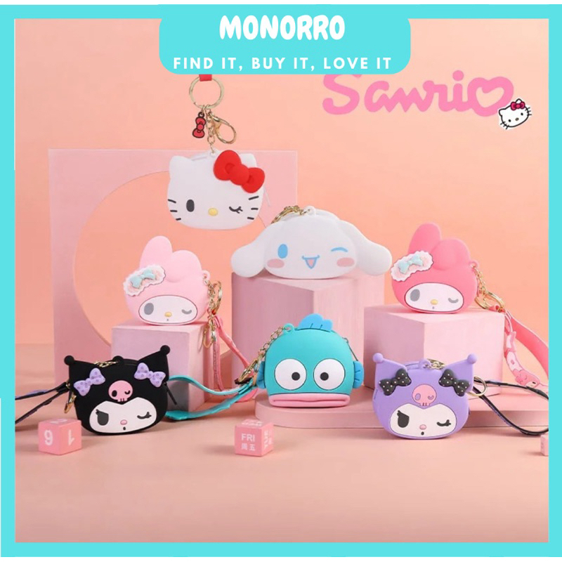 Ganci Sanrio Dompet Koin Sanrio Dompet Headset Sanrio Gantungan Kunci Sanrio Silicone