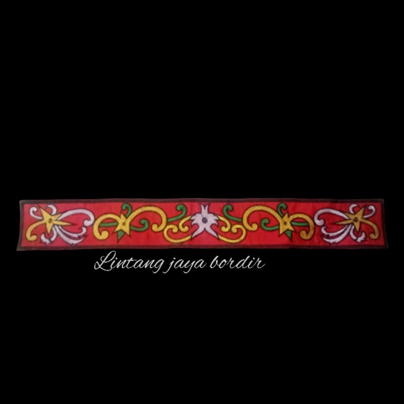aksesories kepala bordir dayak/ ikat dayak bintang