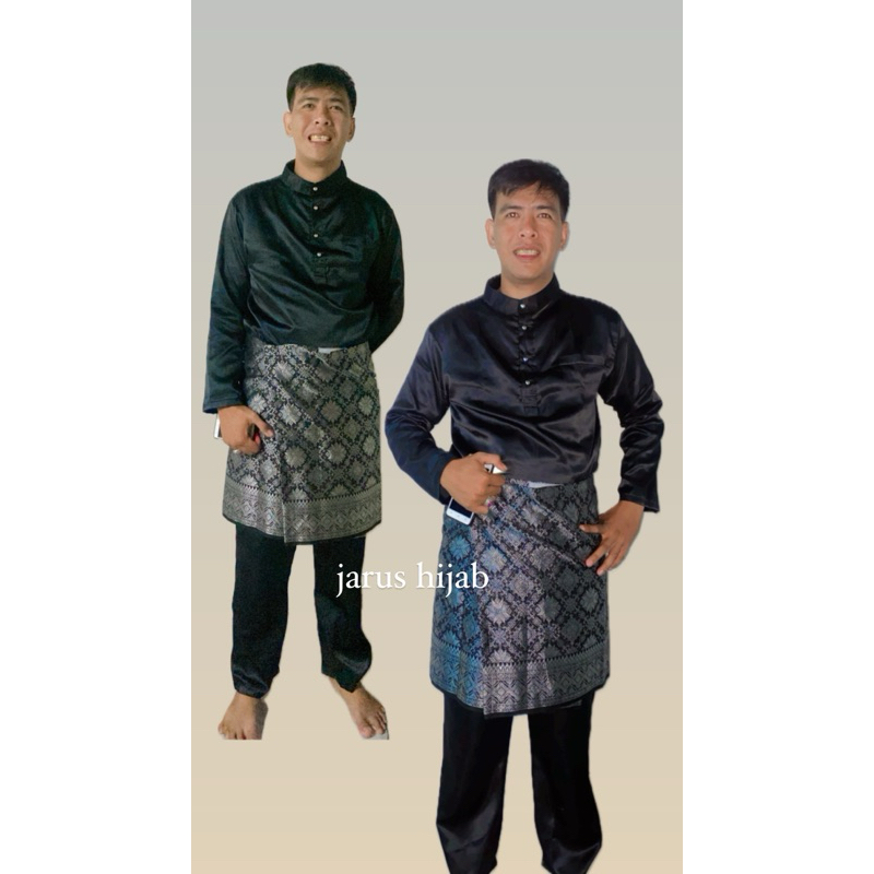 Baju kurung Pria melayu warna hitam