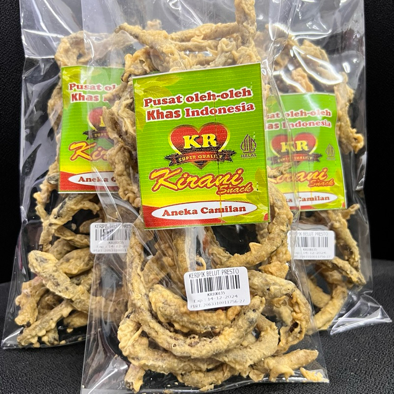 

KERIPIK BELUT / BELUT GORENG SUPER GURIH DAN RENYAH 140GR