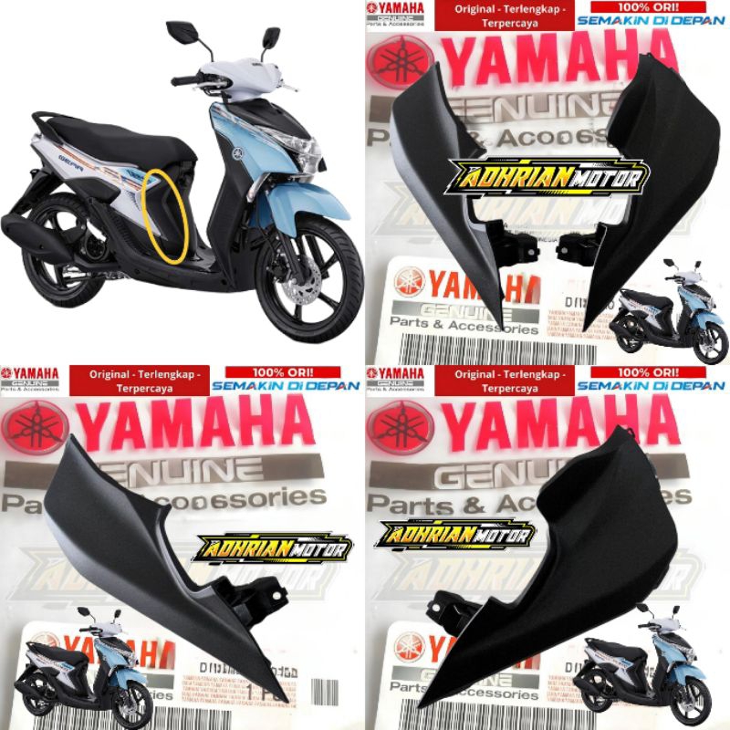 COVER TUTUP BAWAH JOK SAMPING MIO GEAR 125 KANAN KIRI ASLI ORIGINAL YAMAHA B3W-F1726-00-B3W-F1716-00