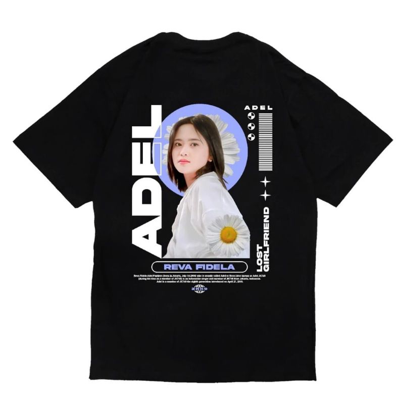T-shirt JKT48 Adel Streetwear Kaos Distro JKT48 Adel