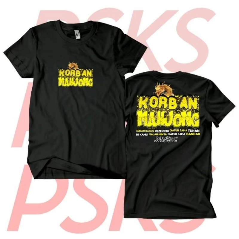 KAOS KORBAN MAHJONG DTF KUNINF - KAOS MAHJONG VIRAL