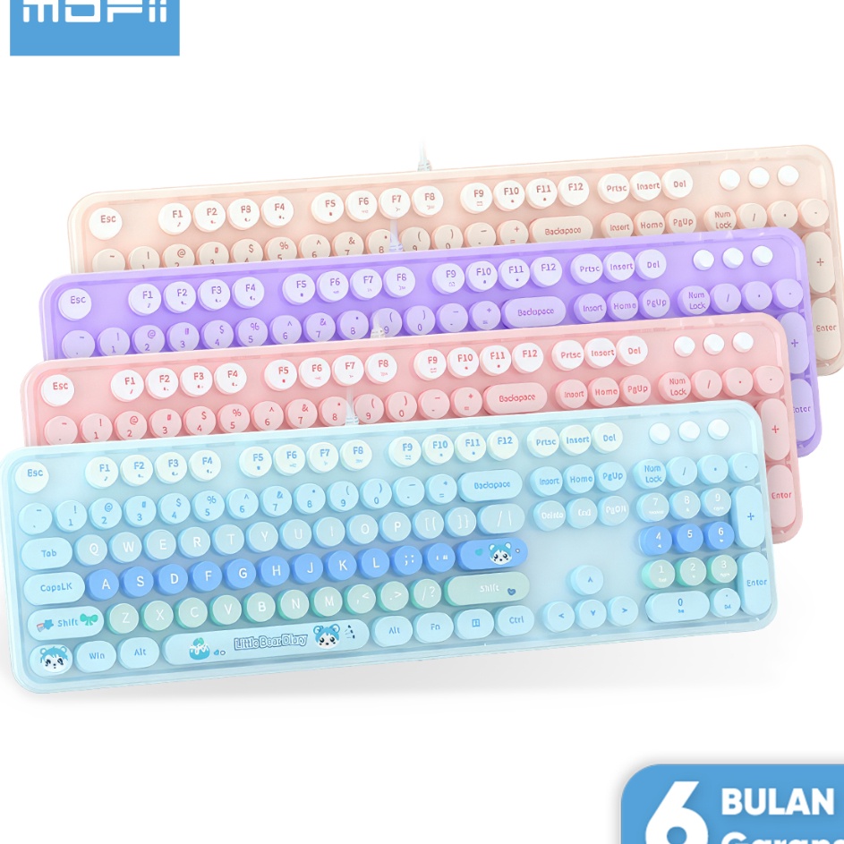 MOFii Wired Keyboard Untuk Mac Sweet Bear