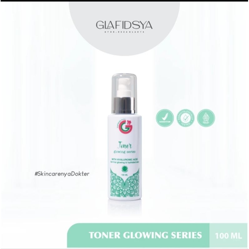 TONER GLOWING GLAFIDSYA GLOW GLAFIDSYA OFFICIAL STORE SKINCARE DR. REZA GLADYS TONER KULIT NORMAL KU