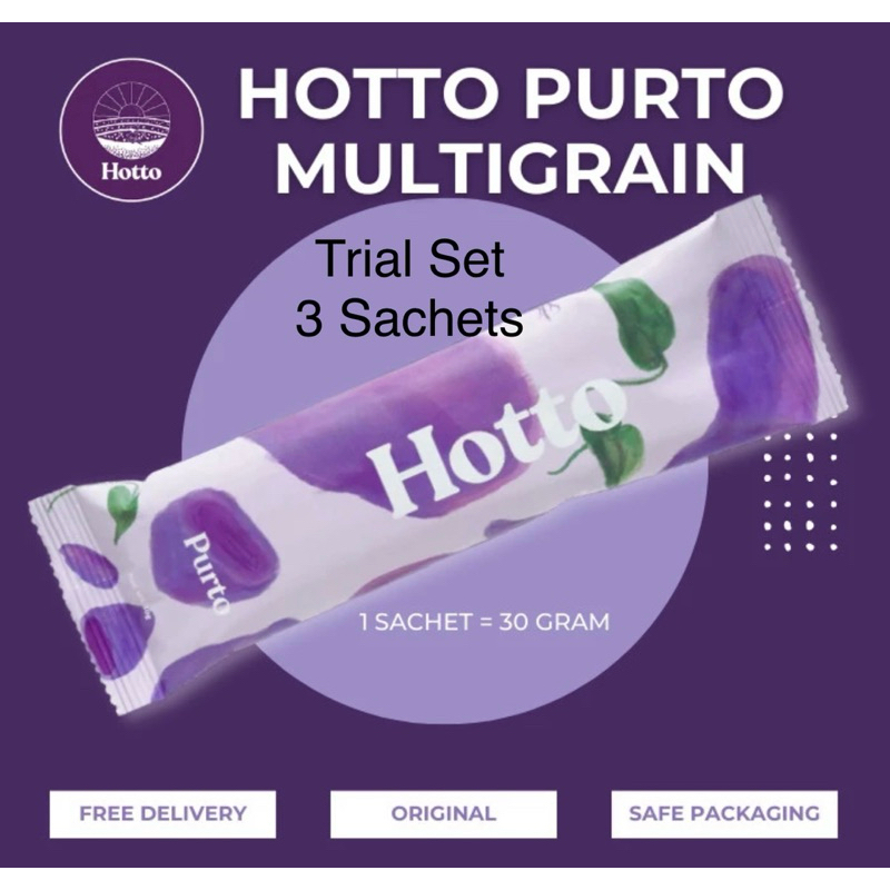 

Hotto Purto 3 Sachets Multigrain Diet sweet purple potato ubi